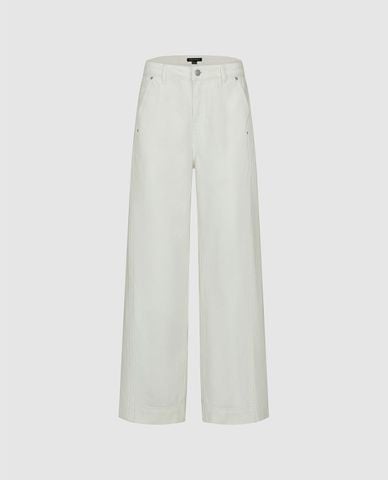  URBAN REVIVO - Quần jeans nữ ống rộng hiện đại 