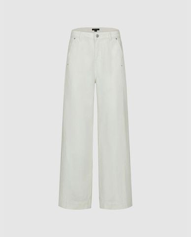  URBAN REVIVO - Quần jeans nữ ống rộng hiện đại 