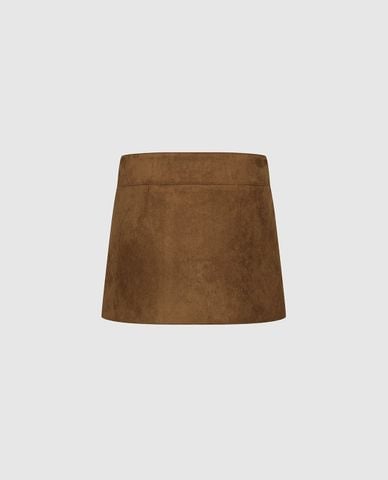  URBAN REVIVO - Chân váy chữ A mini đính đinh tán 