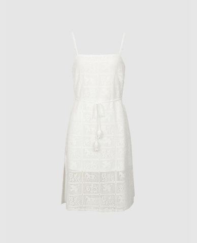  URBAN REVIVO - Đầm hai dây mini họa tiết dệt nổi 