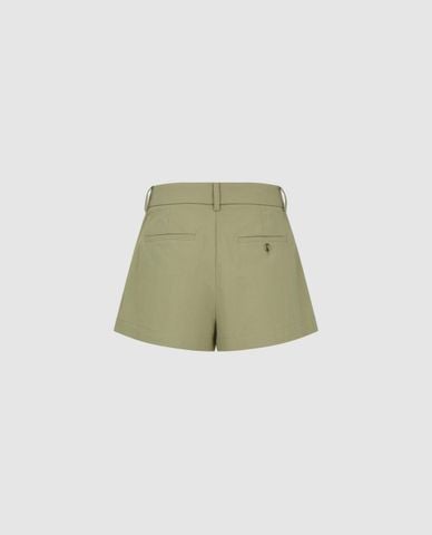  URBAN REVIVO - Quần short ngắn nữ ống rộng xếp li 