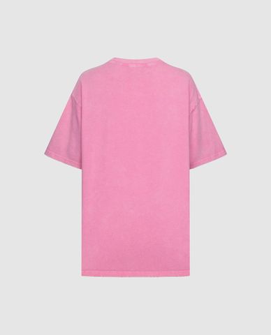  URBAN REVIVO - Áo thun nữ cổ tròn tay ngắn in hình 