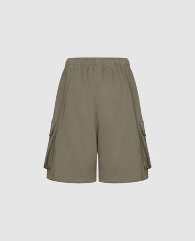  URBAN REVIVO - Quần short nữ ngang gối phối túi hộp 
