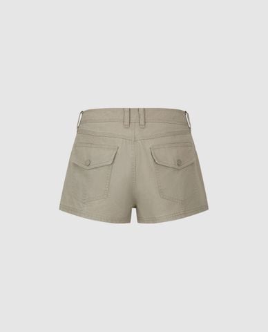  URBAN REVIVO - Quần short ngắn nữ phối túi 