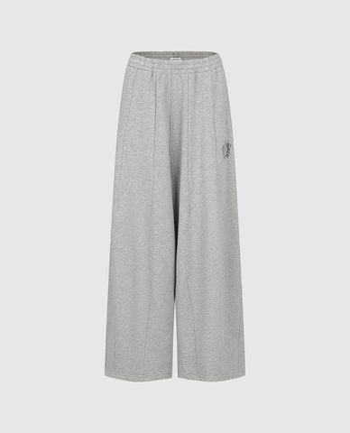  URBAN REVIVO - Quần nữ ống rộng lưng thun 