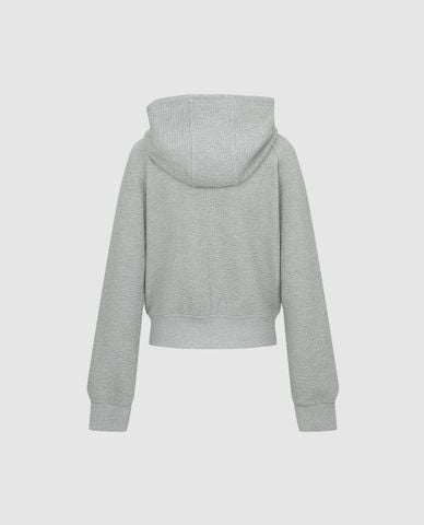  URBAN REVIVO - Áo khoác phối mũ nữ tay dài khóa kéo 