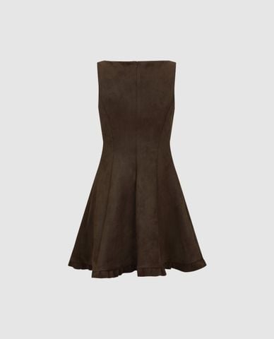  URBAN REVIVO - Đầm sát nách mini cổ khoét giọt nước 