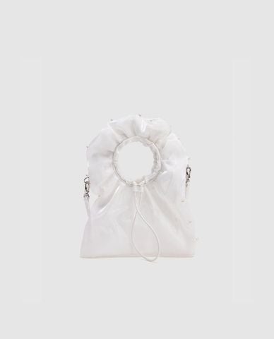  URBAN REVIVO - Túi đeo vai nữ phối ngọc trai nữ tính 