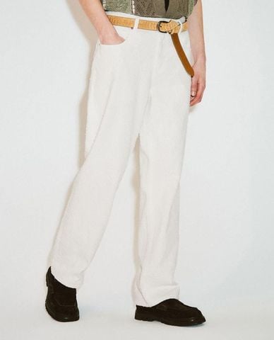  URBAN REVIVO - Quần jeans nam ống rộng thanh lịch 