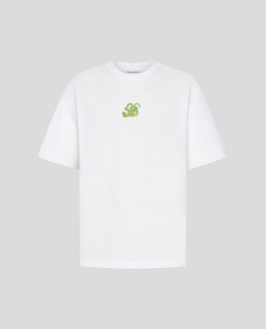  URBAN REVIVO - Áo thun nam cổ tròn tay ngắn in họa tiết 