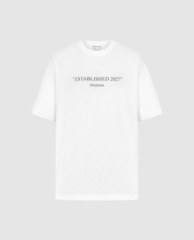  URBAN REVIVO - Áo thun nam cổ tròn tay ngắn in chữ 