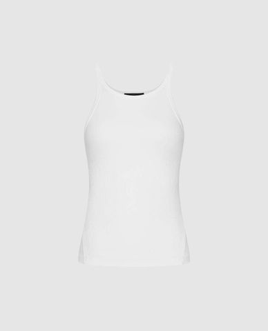  URBAN REVIVO - Áo ba lỗ nữ cổ tròn phom ôm 