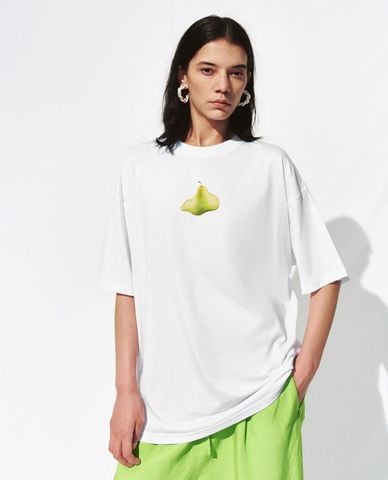  URBAN REVIVO - Áo thun nữ cổ tròn tay ngắn Printed 