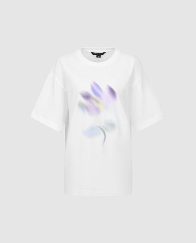  URBAN REVIVO - Áo thun nữ cổ tròn tay ngắn Printed 