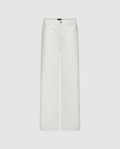  URBAN REVIVO - Quần jeans nữ ống rộng thời trang 