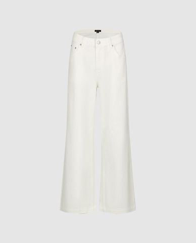  URBAN REVIVO - Quần jeans nữ ống rộng lưng cao 