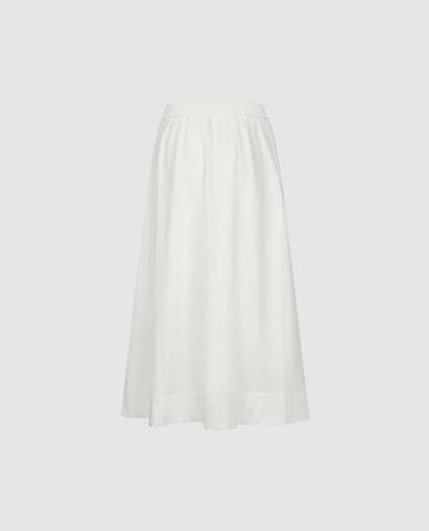  URBAN REVIVO - Chân váy denim midi lưng thun 