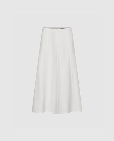  URBAN REVIVO - Chân váy denim midi dáng xòe 