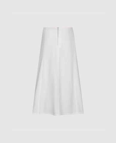  URBAN REVIVO - Chân váy denim midi dáng xòe 