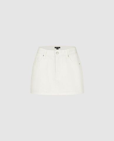  URBAN REVIVO - Chân váy denim mini dáng chữ A 