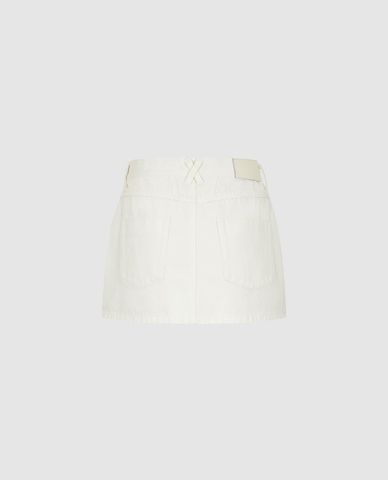  URBAN REVIVO - Chân váy denim mini dáng chữ A 