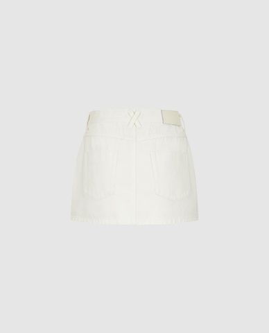  URBAN REVIVO - Chân váy denim mini dáng chữ A 