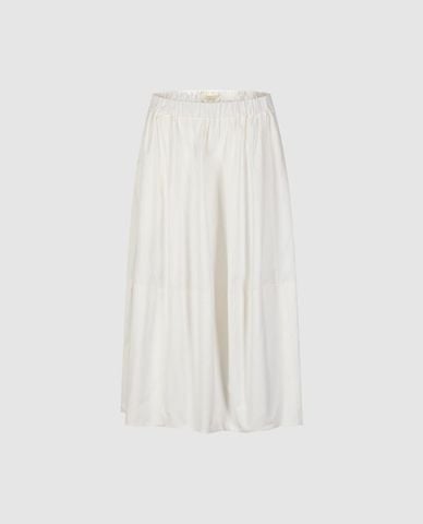  URBAN REVIVO - Chân váy phom suông midi lưng thun 