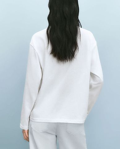  URBAN REVIVO - Áo thun nữ cổ tròn tay dài 