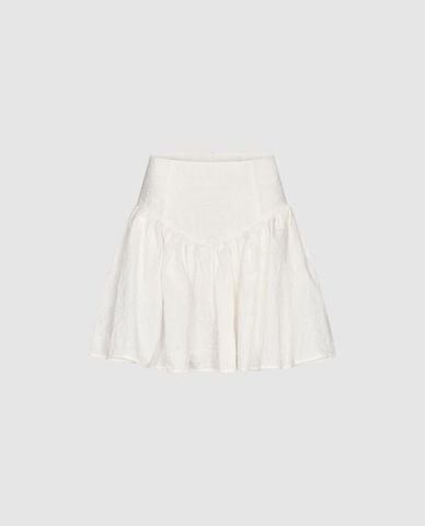  URBAN REVIVO - Chân váy xếp li mini lưng cao 