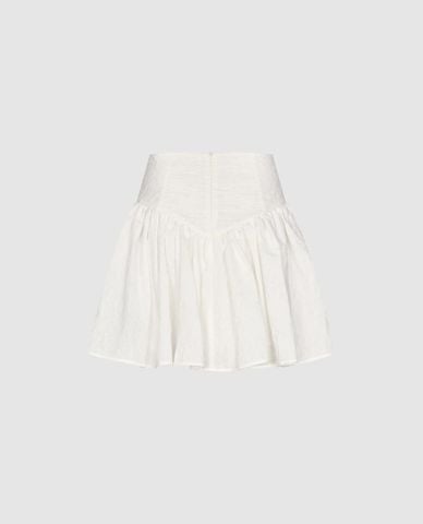  URBAN REVIVO - Chân váy xếp li mini lưng cao 