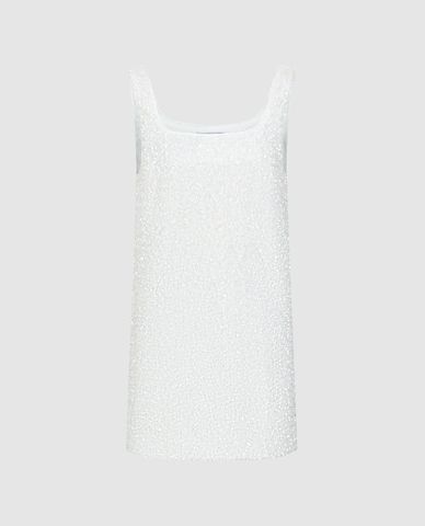  URBAN REVIVO - Đầm hai dây mini bản to cổ vuông 