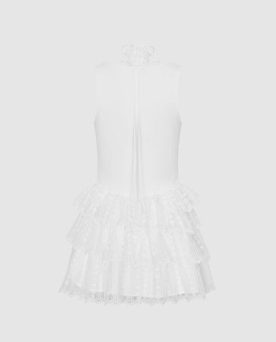  URBAN REVIVO - Đầm sát nách mini xếp tầng 