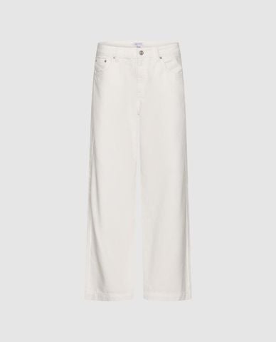  URBAN REVIVO - Quần jeans nữ ống rộng thanh lịch 