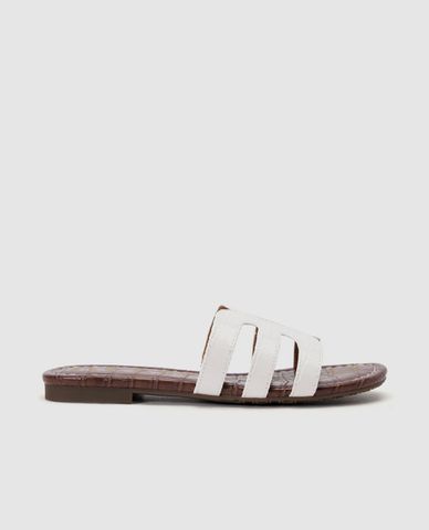  URBAN REVIVO - Dép nữ quai ngang Vegan Leather 