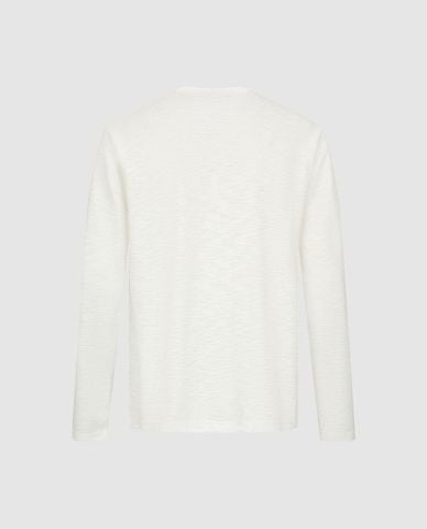  URBAN REVIVO - Áo thun nam cổ henley tay dài phom suông 