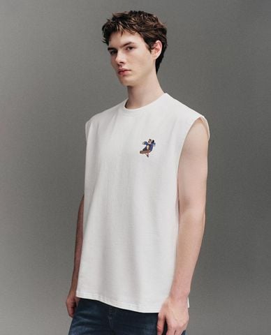  URBAN REVIVO - Áo ba lỗ nam in họa tiết 