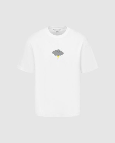  URBAN REVIVO - Áo thun nam cổ tròn tay ngắn in hình 