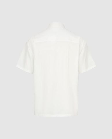  URBAN REVIVO - Áo sơ mi nam cổ bẻ tay ngắn phối họa tiết 