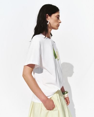  URBAN REVIVO - Áo thun nữ cổ tròn tay ngắn Printed 