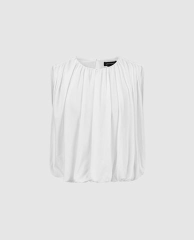  URBAN REVIVO - Áo sát nách nữ cổ tròn bo gấu 