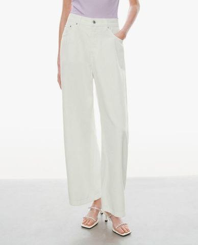  URBAN REVIVO - Quần jeans nữ ống đứng thời trang 
