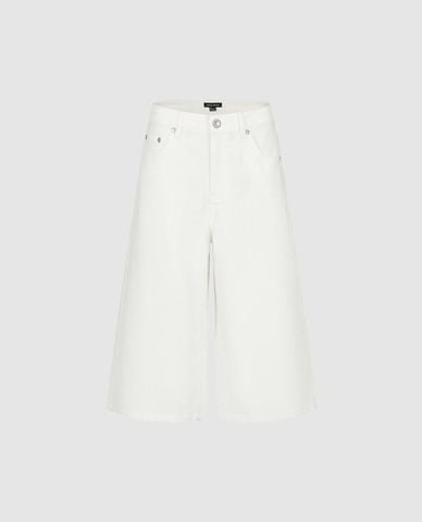  URBAN REVIVO - Quần short jeans nữ ống rộng 