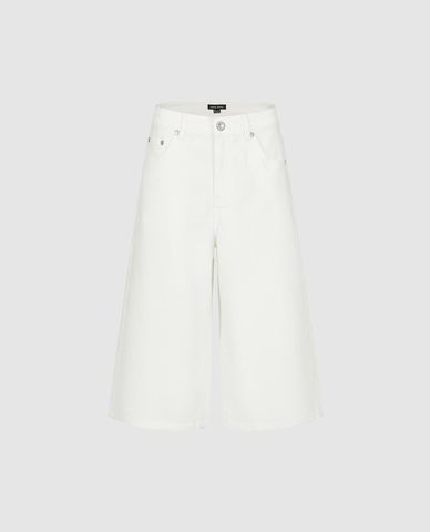  URBAN REVIVO - Quần short jeans nữ ống rộng 