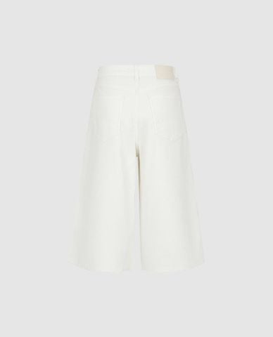 URBAN REVIVO - Quần short jeans nữ ống rộng 