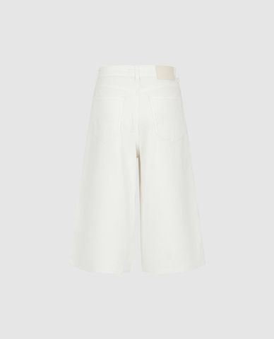  URBAN REVIVO - Quần short jeans nữ ống rộng 