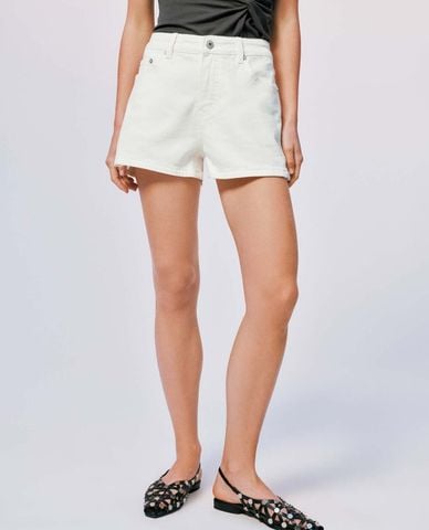  URBAN REVIVO - Quần short jeans nữ tối giản 