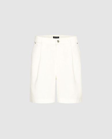  URBAN REVIVO - Quần short jeans nữ ống rộng thanh lịch 