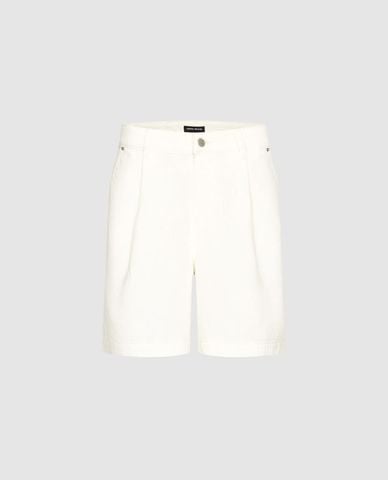 URBAN REVIVO - Quần short jeans nữ ống rộng thanh lịch 
