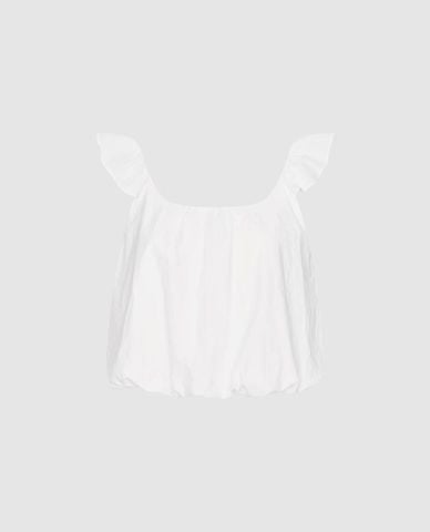  URBAN REVIVO - Áo hai dây nữ bản rộng cổ vuông 