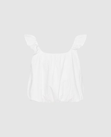  URBAN REVIVO - Áo hai dây nữ bản rộng cổ vuông 